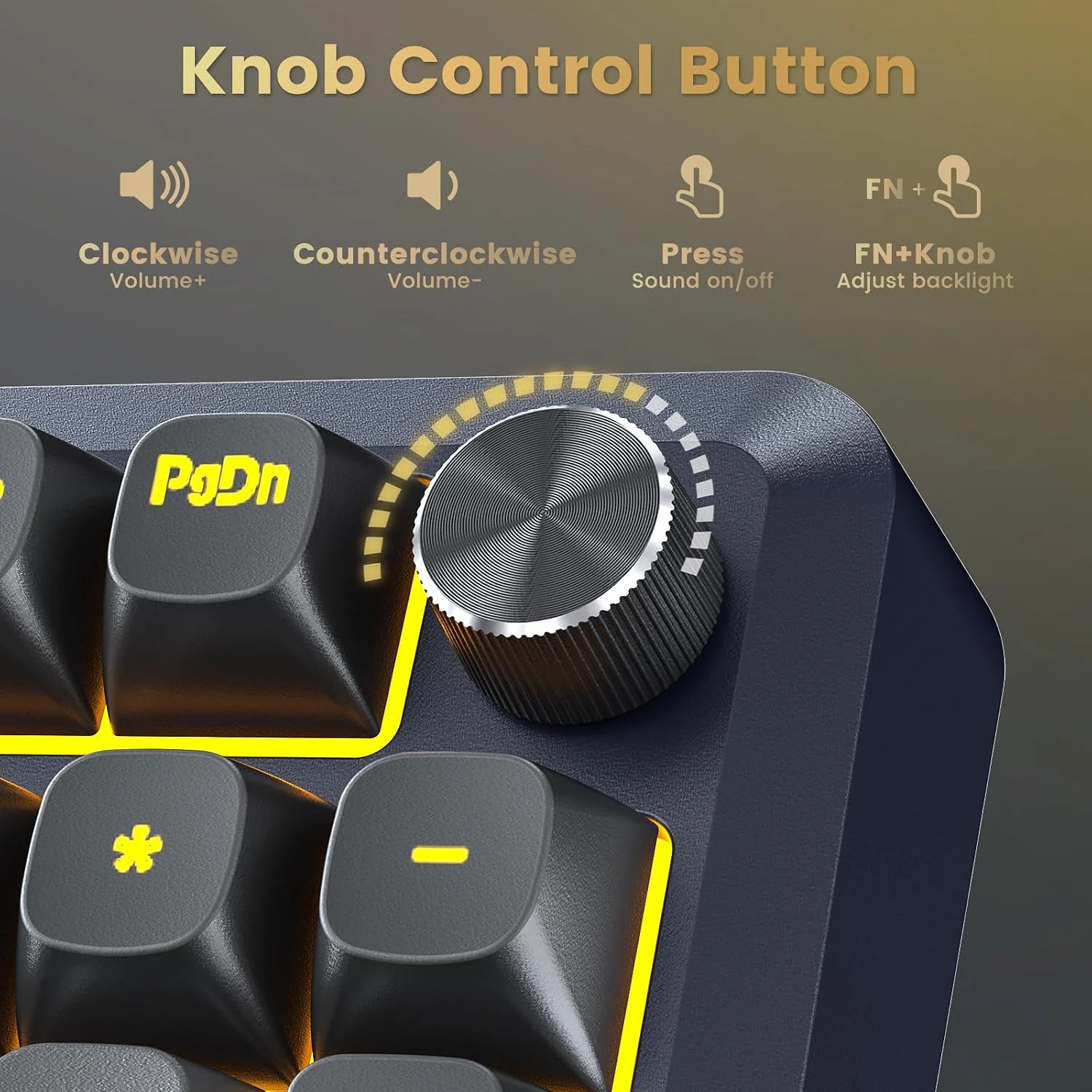 لوحة مفاتيح Redragon K688 Pro الميكانيكية: هيكل تثبيت الحشية وتصميم 96%، بسعر أقل من 50 دولارًا. 8 يتحكم المقبض الدوار في ميزات جهاز Redragon K688 Pro.