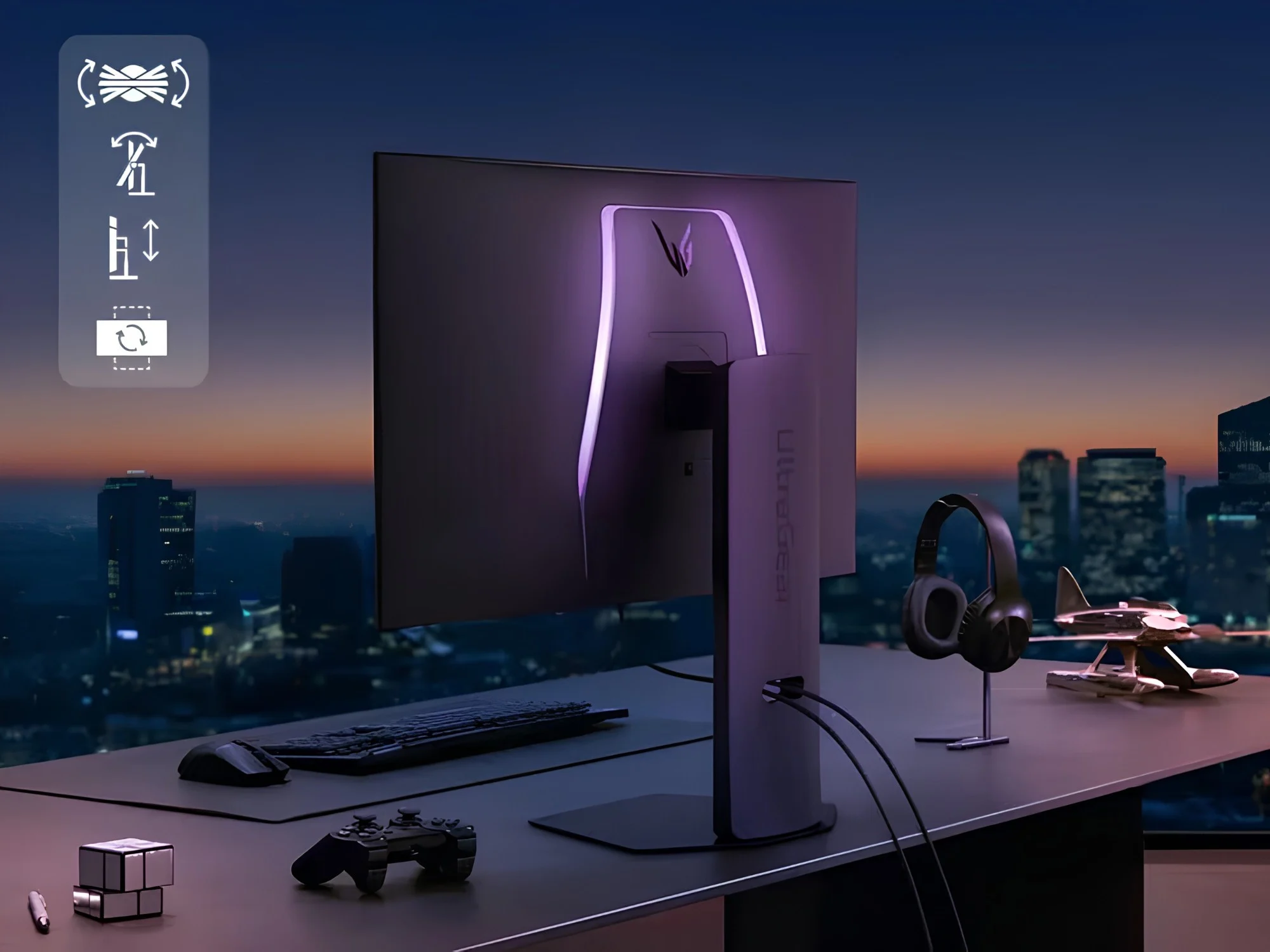 شاشة LG 32GX870A WOLED: خيار مرن مع وضع مزدوج 4K 240Hz و FHD 480Hz. 7 شاشة ألعاب LG OLED ثنائية الوضع مقاس 32 بوصة لمساحة العمل.