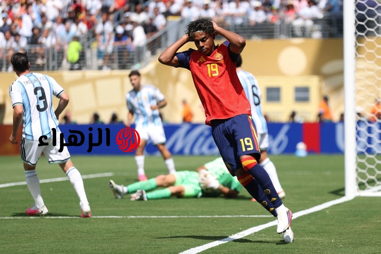 التعادل السلبي يحسم الشوط الأول بين الأرجنتين وإسبانيا بنهائي كأس العالم 2026| صور