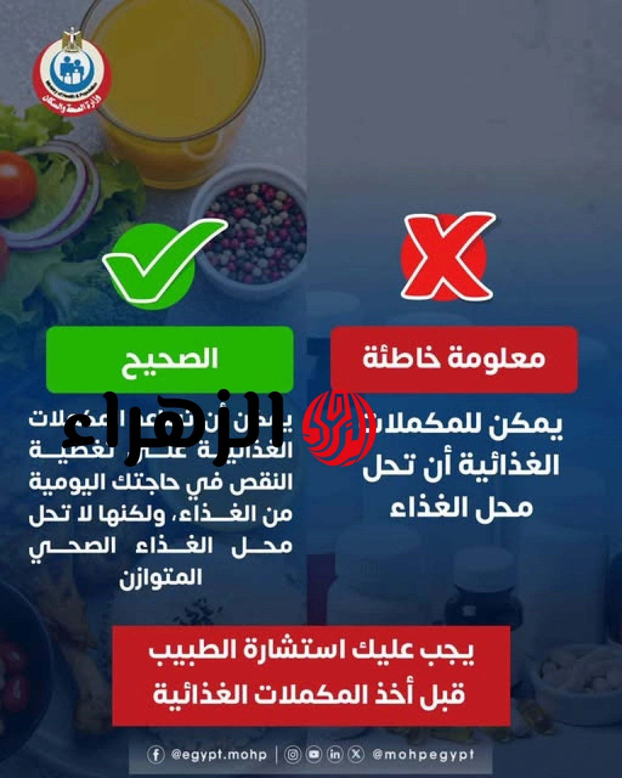 الصحة تحذر من عشوائية المكملات الغذائية : لا تغني عن الطعام وتناولها دون طبيب يشكل خطراً 6 742407069 1692945855307540 2413012874571650503 n 1