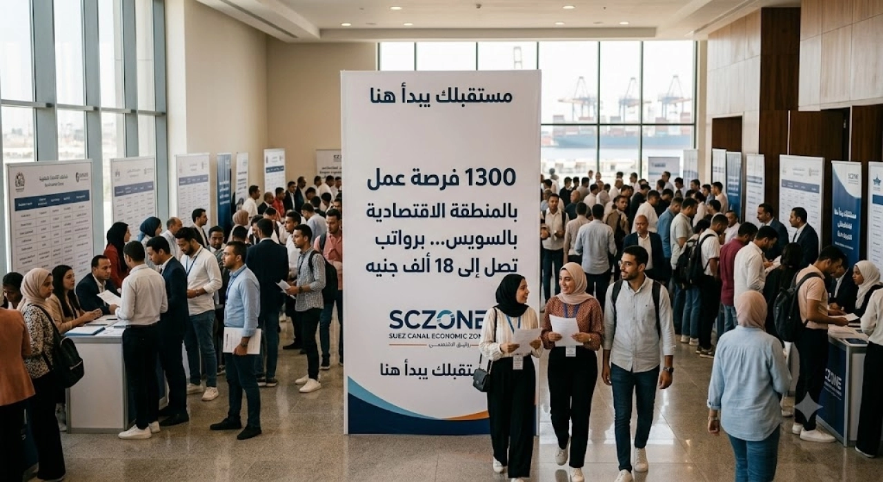 وزارة العمل تعلن عن 1300 فرصة عمل بالمنطقة الاقتصادية بالسويس برواتب تصل لـ 18 ألف جنيه