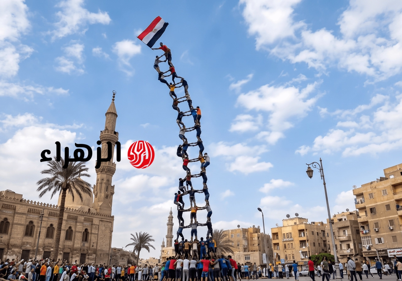 “هرم بشري” في شوارع مصر بعد كأس العالم احتفالا بالمنتخب.. ما القصة؟ | رياضة