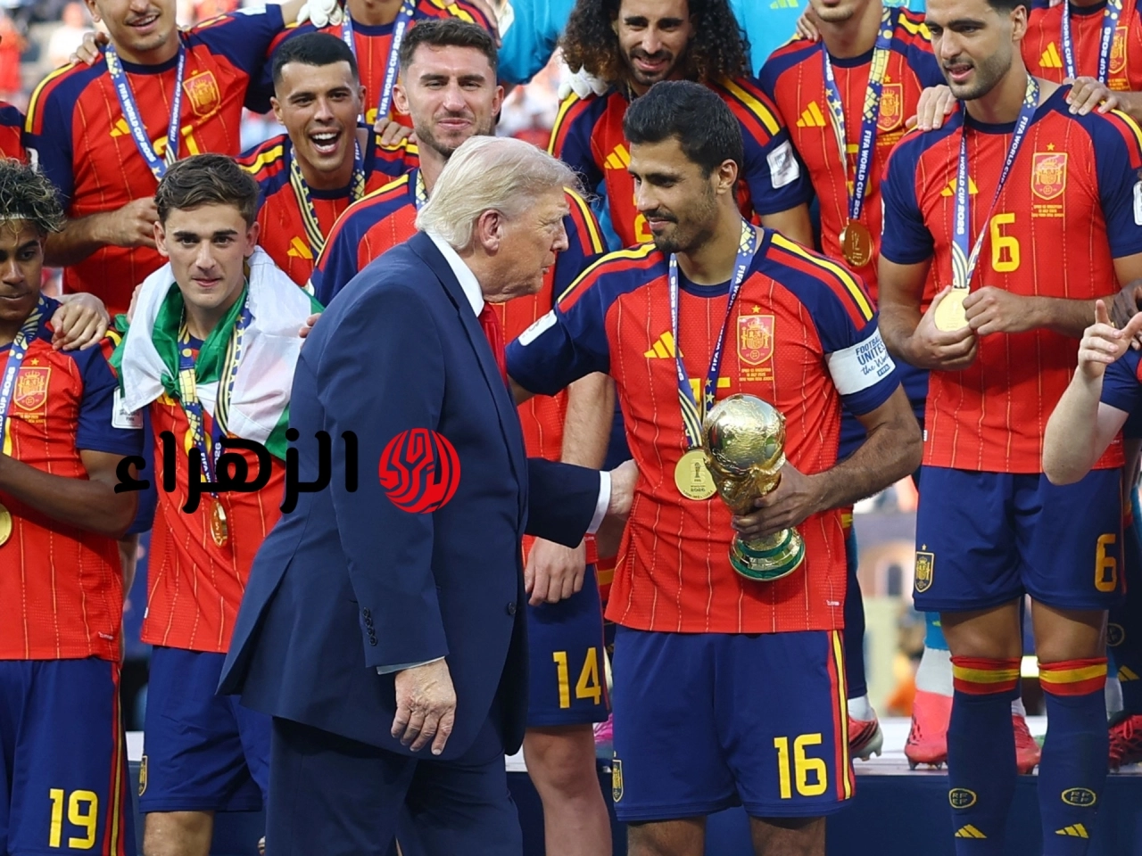 حصدت 50 مليون مشاهدة.. هل حذفت إسبانيا ترمب من صورة التتويج بالمونديال؟ | أخبار