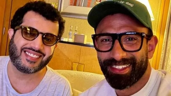 تركي آل الشيخ يفاجئ إبراهيم فايق بفيديو ساخر في أمريكا 2 تركي آل الشيخ وإبراهيم فايق